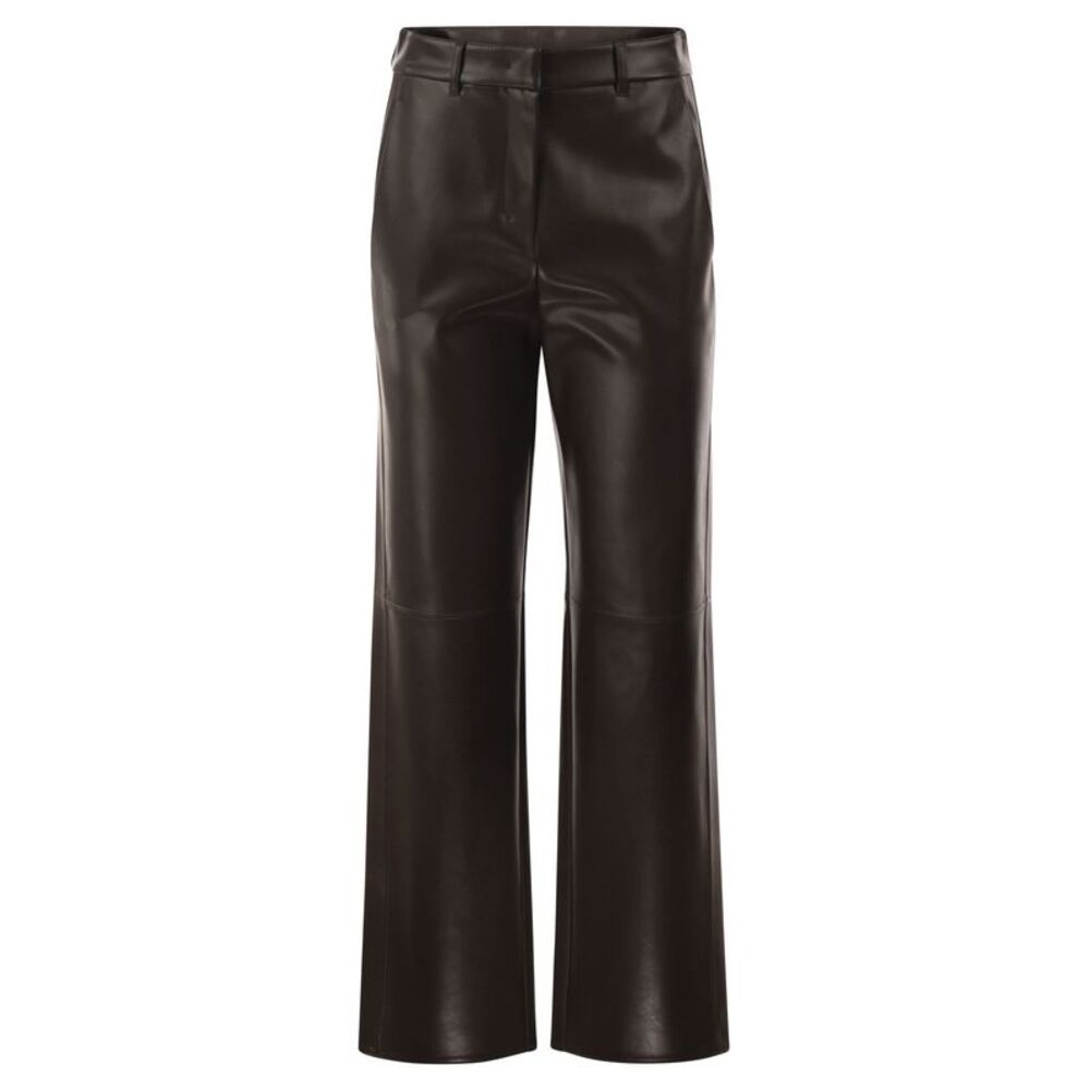 S Max Mara Women Smmsospiro - Faux Leather Flare Trousers